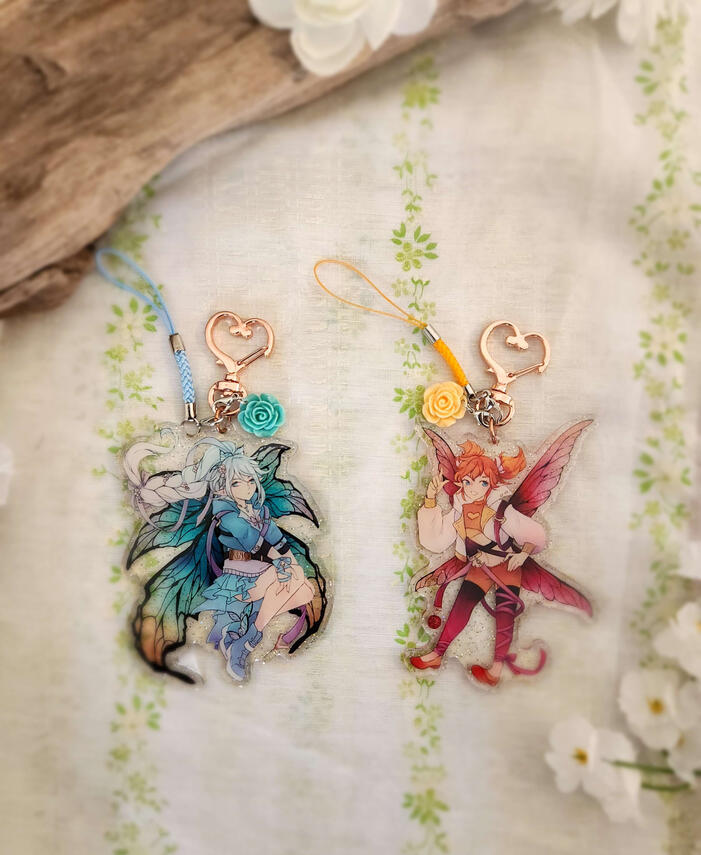 FF14 Pixies Semi-Transparent Charms